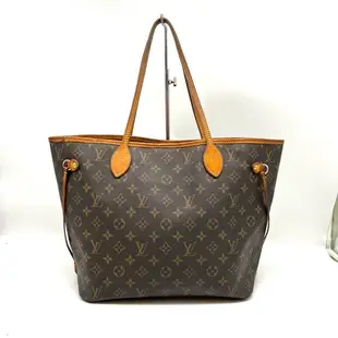 [二手] LOUIS VUITTON M40156 LV 原花NEVERFULL肩背包中型 MM +內膽包