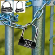 Locker Combination Lock 5-Digit Resettable Combination Padlock Zinc Alloy guYOx