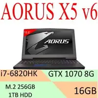 在飛比找PChome商店街優惠-GIGABYTE 技嘉 AORUS X5 v6 (i7-68