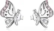 [Generic] Delicate Butterfly Stud Earrings for Women Piercing Ears Jewelry Wedding Gift