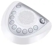 White Noise Machine Sound Machine Portable Sleep Machine with 24 Silver