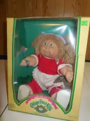 1983 Vintage Cabbage Patch Kids Doll Holding a Crayon Coleco #3900 Green Eyes