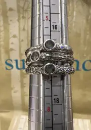 NWT Sundance Catalog Silver Labradorite “Richly Textured Ring” size 6 $168