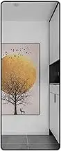 Full Length Mirror,Free Standing Oversized Floor Standing Mirror with Magnifying Glass,Floor-Mounted Or Wall-Mounted Long Mirror,for Clothing Stores(Color2,50cm)