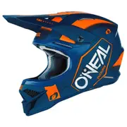 Oneal 2023 3 SRS Hexx V.23 Helmet Blue/Orange XS