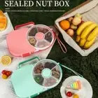 With 5 Compartments Rotating Lunch Boxes Moisture-Proof Snack Spinner