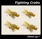 2025- 4 x Saltwater Fighting Crab Flies for Fly Fishing rod reel line leader