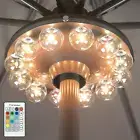 Battery Operated Hanging Lights Outdoor Patio Umbrella Light RF Remote Control,1