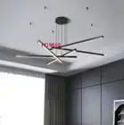 Modern Aluminum Linear Chandelier Nordic Ceiling Living Room Light Pendant