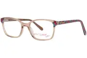 Betsey Johnson Empowered Eyeglasses Frame Youth Kids Girl's Tan Full Rim 50mm