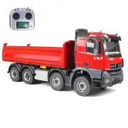 8x8 RC Hydraulic 1/14 PNP Metal Dumper Truck Tipper Car W/ Sound Lights Radio