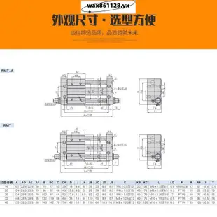 熱賣商品#smc氣缸小型無桿氣缸RMT/CY1S10/16/20/25/32/40X50X100S氣動滑臺