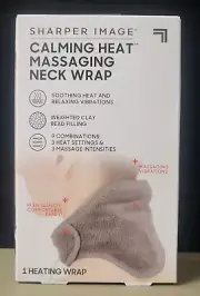 Calming Heat Neck Wrap by Sharper Image Personal Electric Neck Heating Pad