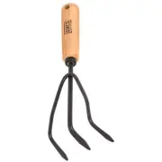 5.3 In. 3-Tine Wood Handle Cultivator