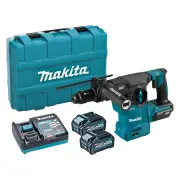 Makita HR009GM201 - 40V Max Brushless 30mm SDS+ Rotary Hammer Kit (2 x 4.0Ah) plus Quick Change SDS Chuck