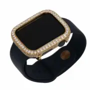 Bling Apple Watch Series 4/5/6/SE Bezel Face Case Zirconia Diamond Gold 40 mm