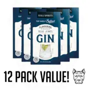 12 Pack Still Spirits Top Shelf Select BLUE JEWEL GIN Essence -FREE SHIPPING!
