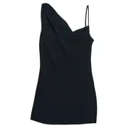 [Dries Van Noten] Fluid Crepe-Satin Side Top