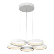 Cougar Olympus 5 Light LED Tri Colour Cluster Pendant Light White