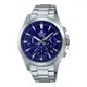 CASIO 卡西歐 (EFV-630D-2AV) EDIFICE【台灣原廠公司貨】經典三眼計時腕錶-藍/ 43.9mm