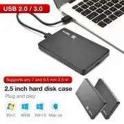 USB 3.0/2.0 2.5" SATA HDD SSD Hard Drive Disk External Enclosure Case Portable e