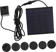Yardenfun Solar Fountain Pump 180l/h Submersible Water Pump for Garden Pond Aquarium 7v/1w Solar Panel Easy Install