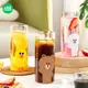 台灣現貨⭐ LINE FRIENDS 玻璃 水杯 茶杯 BROWN 熊大 SALLY 莎莉 CONY 兔兔