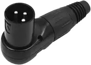 kowaku Right Angle XLR Cable Connector 3Pin XLR Connector 3 Pin XLR Multi Directional Speaker Audio Plug XLR Solder Connector Plug, Male