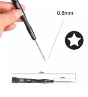 5 Point Star Pentalobe 0.8 Screwdriver Repair For iPhone XS XR 7 8 11 12 SE 13 6