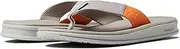 [Hurley] Men's Icon Flip-Flops Grey/Black 9 M