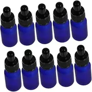 TOGEVAL 10Pcs Frosted Glass Dropper Bottles for Essential Oils Travel Liquid Dispenser Durable and Safe for Aromatherapy Lotions and More