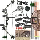 Compound Bow Arrows Set 20-70lbs Adjustable Archery Fishing Hunting 320fps R/LH