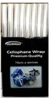 48 x Rolls Thick Transparent Clear Cello Cellophane Wrap Wrapping Paper 70CMx5M