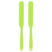 2Pcs Silicone Spatula Scraper 9.45" Reusable Non-Stick Spatulas Green