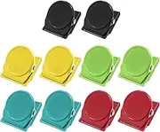 WELANE Magnetic Clip, 10 PCS Fridge Magnet Metal Clips for Home, School, Hanging Photos (5 Colors)