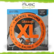 D'Addario XL 10-59 Regular Light 7 String Electric Guitar Strings - EXL110-7
