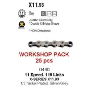 KMC X11 11-Speed Chain Workshop Box with 25 Chains
