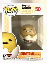 Nissin Top Ramen “Gudetama The Lazy Egg” In Shell, Funko Pop #50 New