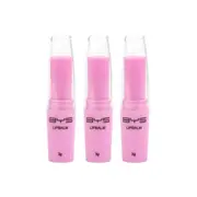 3PK BYS Fruity Grape Chapped Lipbalm Cosmetics Beauty Makeup Scented w/Lid Pink