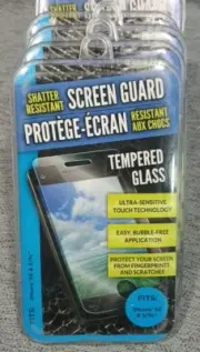 Shatter Resistant Tempered Glass Screen Protector for IPhone SE, 5 & 5s