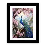 Peacock Art Art Framed print