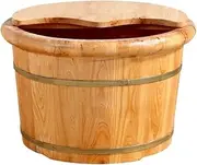 Wood Foot Bath Bucket Foot Tub for Soaking Feet, Thickened Material Foot Bucket, Relax Foot Spa, Large Foot Bath Basin. Super Easy to use Interesting