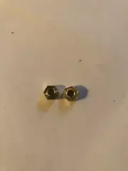 2 Seth Thomas 89L Movement Nuts / Clock Parts / Movement Plate Nuts