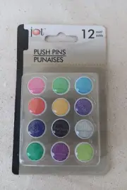 12 Push Pins Names of the Months Cute Decorative Thumb Tacks NEW office supplies