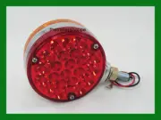 Pearl Pedestal Fender Light Chrome 4 1/4" Round 48 LED Amber/Red Lens