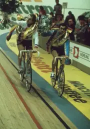 Albert Fritz Patrick Sercu celebrate at the Waglfel 1979 Cycling Old Photo