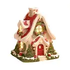 Resin Incense Cone Burner Holiday Holder Festive Snow House Winter