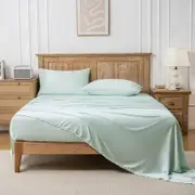 Lakora 100% Organic Bamboo Sheet Set-Extra Deep 45cm Mint