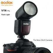 Godox V1N TTL Li-ion Round Head Camera Flash Light 76Ws For Nikon DSLR Cameras