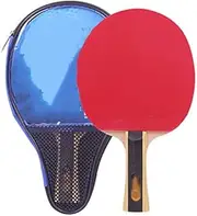 Ping Pong Paddles Table Tennis Bats, 1 Player Ping Pong Paddle for Adults and Kids Indoor/Outdoor Activity ZSMMFDB (Color : Long Handle)
